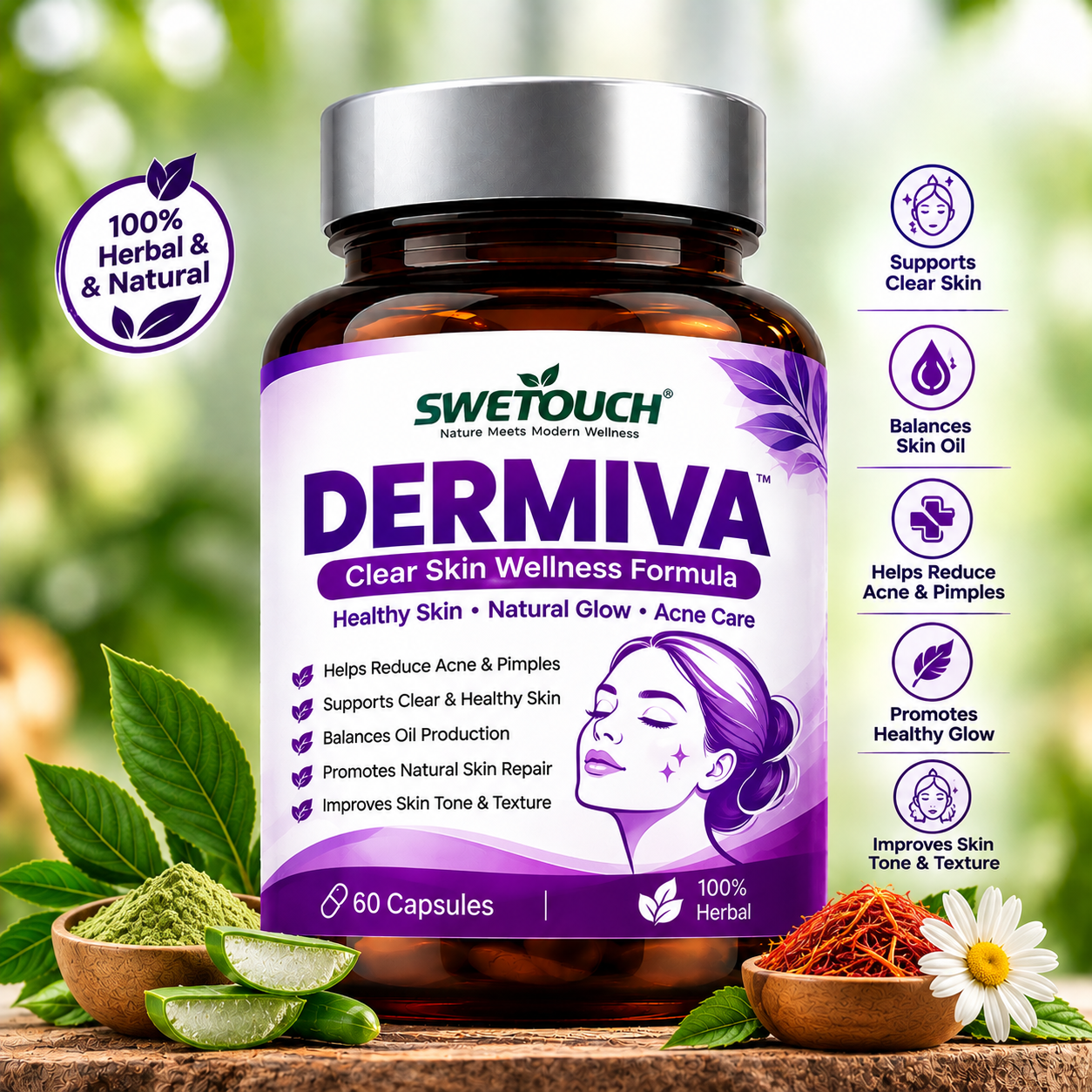 DERMIVA™ — HERVEAL — Herbal Wellness — HERVEAL