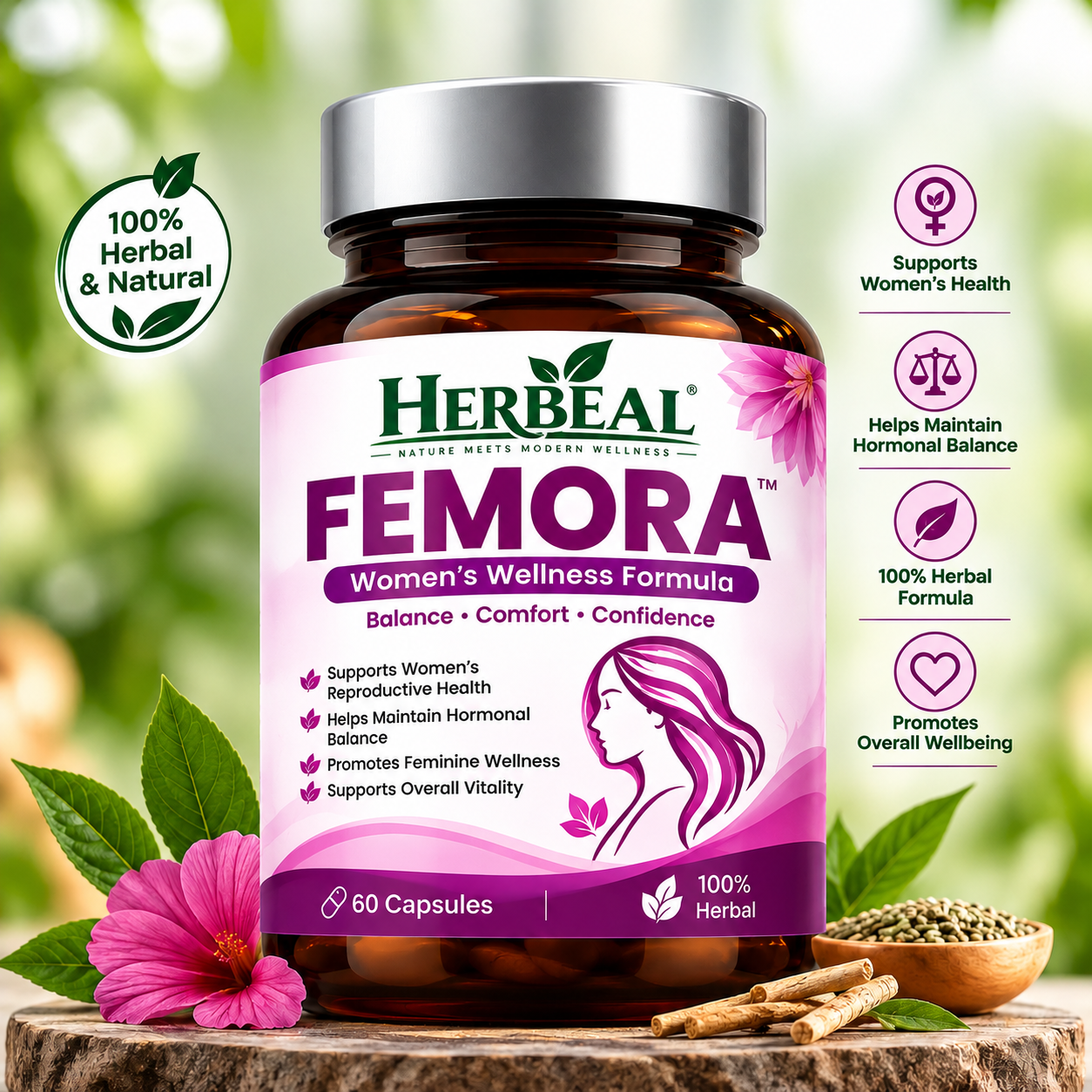FEMORA — HERVEAL — Herbal Wellness — HERVEAL